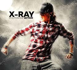 极品PS动作－光斑射线：X-RAY Photoshop Action